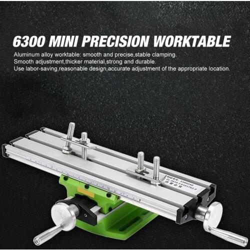6300 Mini Precision Multifunction Worktable Bench Vise Fixture Drill Milling Machine X And Y-axis Adjustment Coordinate Table
