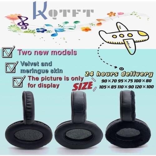Earpads Velvet All size Black Universal Replacement for 90*70 95*75 100*80 105*85 110*90 120*100 mm Oval Headphones Parts