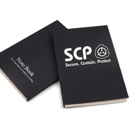 SCP Secure Contain Protect Special Containment Procedures Foundation Notebook Stationery Luminous Student Noteboks Cosplay Prop