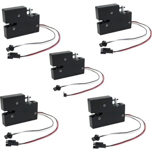 DC 5V 2A Electric Control Mini Lock for Cabinet Cupboard Drawer Electromagnetic Lock Storage Shelf Lock with feedback