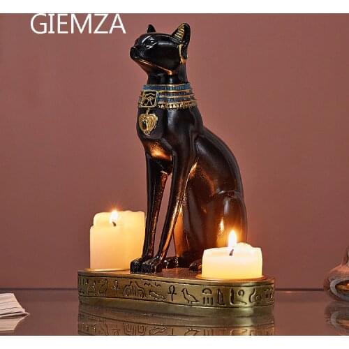 GIEMZA Decorative Black Candlesticks