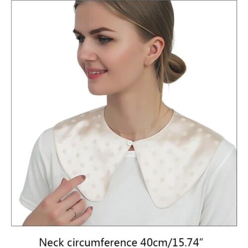 40GC Doll Neck Easy Matching for Low Cut Shirts or Blouses as Shoulder Covering in Sweet Fresh Style False Collars Autumn