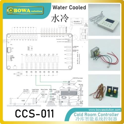 Universal system logic controller is great designed for water cooled room chillers/freezers, meeting different requiments