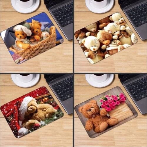 Mairuige Hot Selling Support Custom Gaming Mouse pad game mouse pad cute Funny Cute Bear Doll Rubber Gaming pad Table Desk Mat