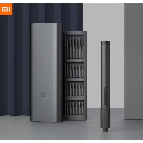 Xiaomi Mijia Electrical Precision Screwdriver Kit 2 Gear Torque 400 Screw 1 Type-C Rechargeable Magnetic Aluminum Case Box