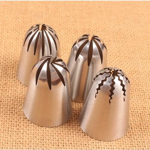 Stainless Steel Cupcake Nozzles Pastry Tube Icing Piping Pastry Nozzle Tips Baking Tools Cream Cookies Cake Decorating Accessory