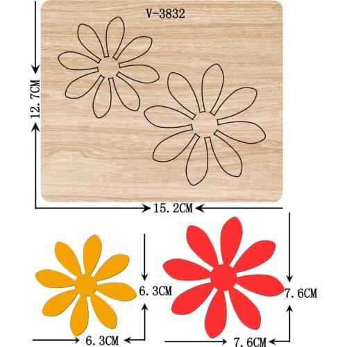 New Flower wooden dies cutting dies for scrapbooking Multiple sizes V-3832