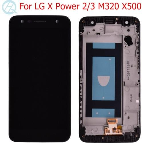 New M320 Display For LG X Power 2 3 LCD With Frame 5.5" K10 Power M320TV M320 M320F M320N X510WM X500 Display Touch Screen