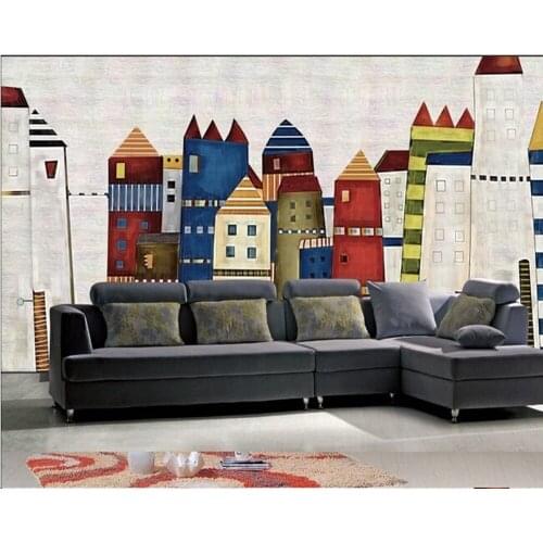 Custom papel DE parede infantil, large castle murals for the sitting room TV children room background wall home decor wallpaper