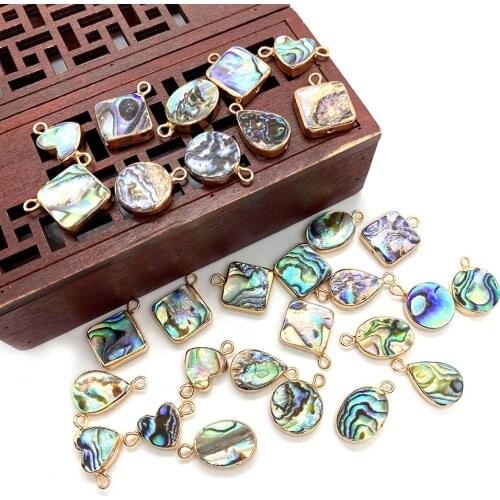 Natural Abalone Shell Pendant Necklace Pendant Is Used In Jewelry Making DIY Ladies Bracelet Earrings Accessories Charm Jewelry