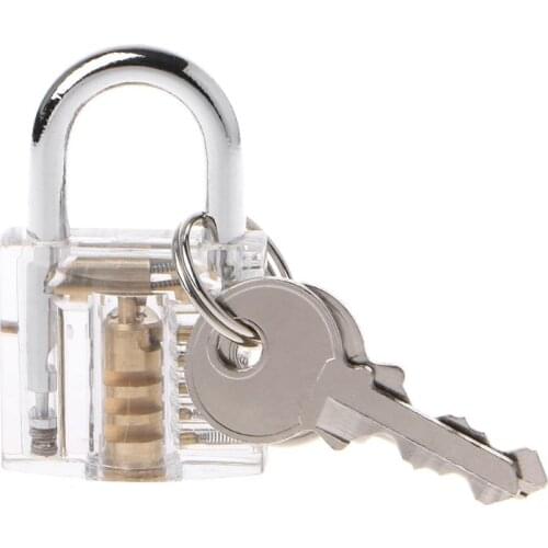 50mm/2" Transparent Cutaway Locks Inside View Practice Padlock Visible View Lock Training Skill Locks Keyed Padlock Locksmith