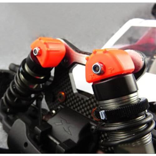 RC Cars Shock Absorber Wear Resistant Cover Absorption Guards Anti-wear Rubber Anti-collision Glue For 1/8 Monster Truck Buggy
