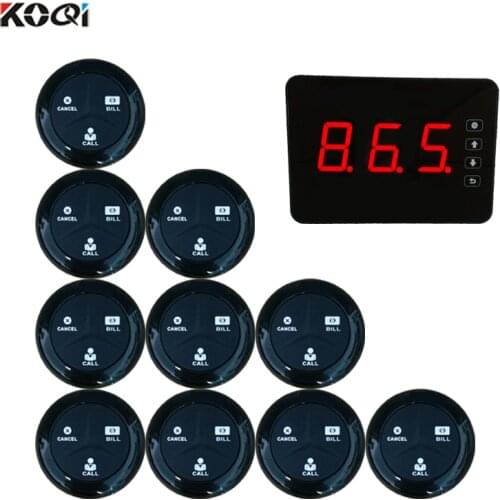 Touch screen 433.92mhz frequency guest paging restaurant table call system wireless pagers for restaurants