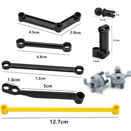 Technical Hard Connection MOC Parts Compatible with 32005 32293 32294 64451 2637 1003 Building Blocks Bricks Toys for Children