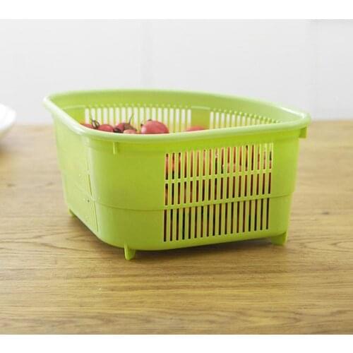 Triangle Fruit Basket Kitchen Sink Waste Draining Basket Plastic Storage Rack Kitchen Tools Sink Strainer Basket Filter Shelf