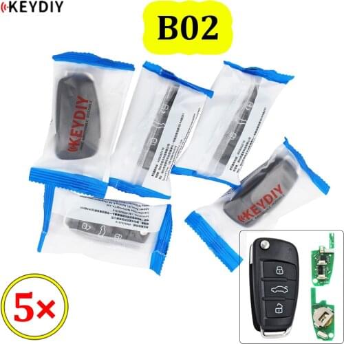 5pcs/lot KEYDIY B series B02 3 button universal remote control for KD900 URG200 KD-X2 mini KD to generate new remote A6L style