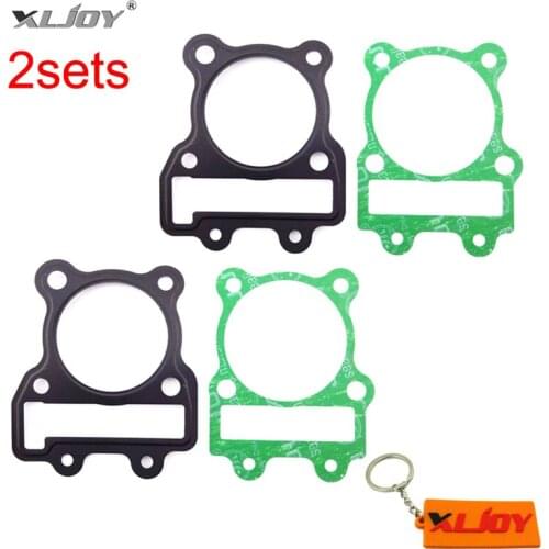 XLJOY 2sets Chinese YX150 160 Engine Parts Cylinder Head Gasket For YX 150cc 160cc Pit Dirt Motor Bike Pitmotard Mini Motocross