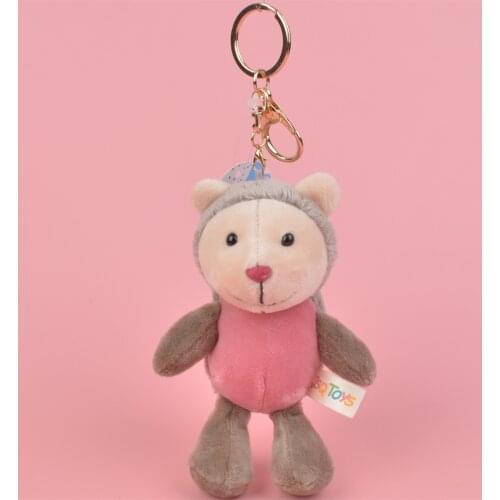 1pcs Plush Hedgehog Toys Key Chain Ring Pendant Plush TOY Animal Stuffed Anime Car Fur Gifts for Women Girl Toys Doll