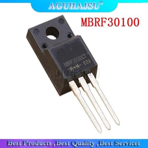 10PCS MBRF30100CT 30100CT MBRF30100 TO-220F Schottky & Rectifiers 30A,100V new original