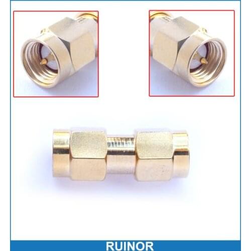 100pcs SMA Male Plug to SMA Male Plug Straight Adapter