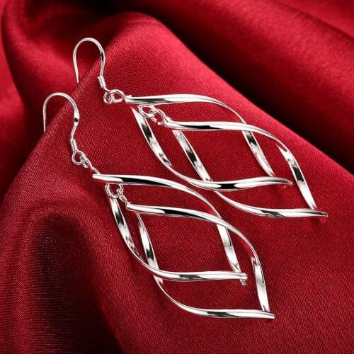 2021 New Arrival 925 Silver Jewelry Women High Quality Long Dangle Earrings Drop Earring Jewelry