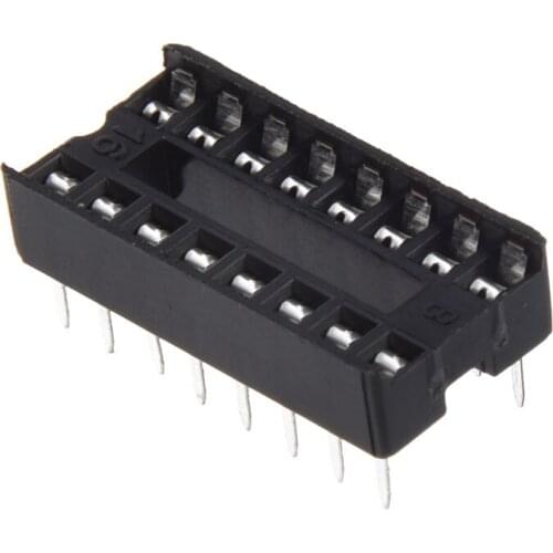 30 Pcs 16 Pin 2.54mm DIP IC Socket Solder Type Adaptors