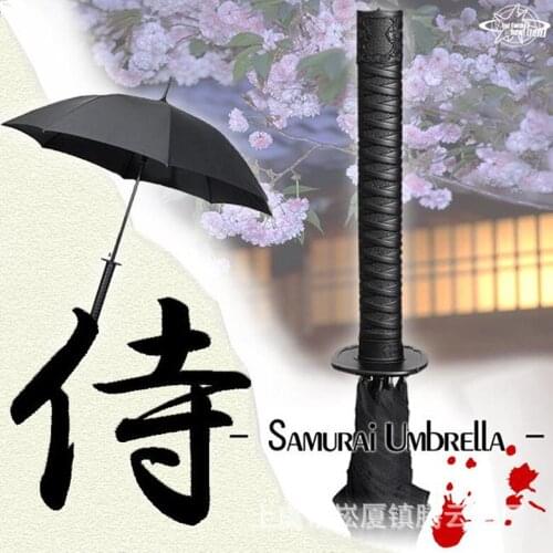 Manufacturers supply automatic samurai umbrella Straight umbrella creative fashion mens business umbrella customized advertisin