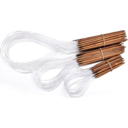 Free shipping Bamboo Circular knitting needles 80cm 18 pcs 2.0-10.0mm for DIY crafts knitting Needlework