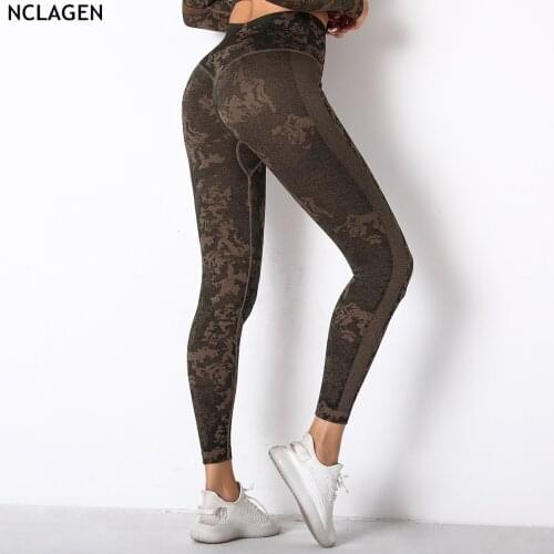 Printing Seamless Leggings Sport Women Elastic High Waist Yoga Pants Squat Proof Running Fitness Capri GYM Booty Scrunch Tights