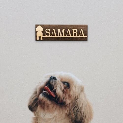 Personalized Wooden Dog Ornaments Decoration Keepsake Puppy Wooden Carving Ornaments Dogs Signs For Home Creative Gift Dropship