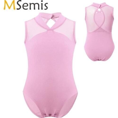 Kids Girls Team Basic Uniform Gymnastic Jumpsuit Outfit Ballerina Short Sleeves Ballet Dance Leotard Girl Ballet Class Dancewear