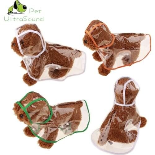 Raincoats for Dogs Transparent Raincoat Dog Raincoat Small Dog Rain Slicker XS-XL Waterproof Pet Clear Cloak Clothing For Teddy