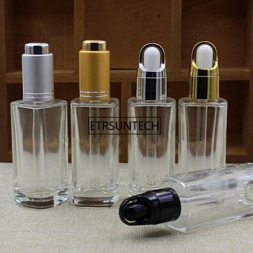 30ml clear dropper bottle with cap , dropper bottle for essential oils , glass lotion bottles F1990
