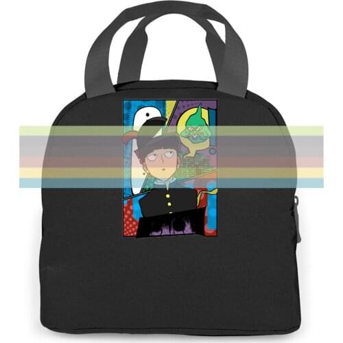 Einiosaurus New Mob Psycho Anime Kageyama Shigeo Cosplay Costumes Loose women men Portable insulated lunch bag adult