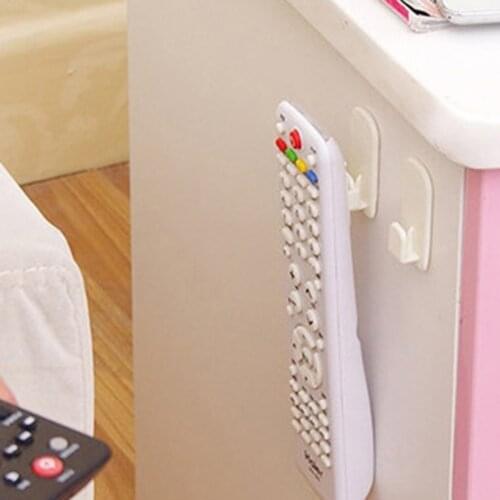 Paste Type Remote Control Hook Storage Hook 2 Pairs Environmentally Friendly Materials Quality Assurance
