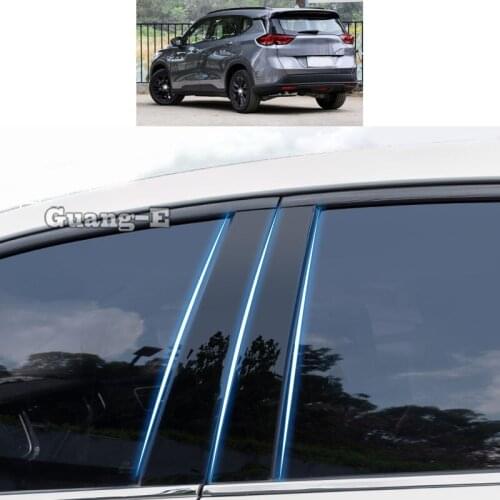 For Chevrolet Orlando 2018 2019-2020 Car PC Material Pillar Post Cover Door Trim Window Piano Black Molding Sticker Plate Parts