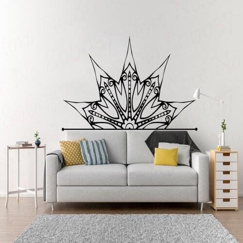 Mandala Flower Wall Sticker Bed Headboard Wallpaper Decal PVC Bedroom Living Room Home Decor WL1404