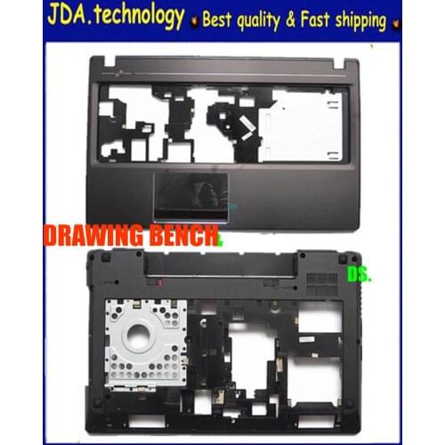 New for Lenovo G580 G585 Upper cover Palmrest top case+Bottom Base Case Cover AP0N2000321 AP0N2000324 AP0UH000502 AP0N2000100