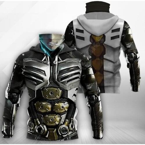 2021 Winter New Man Long Sleeve 3D Printed Hoodies Harajuku Fashion Sweatshirt Women Men Casual Pullover Hoodie Mask Warm