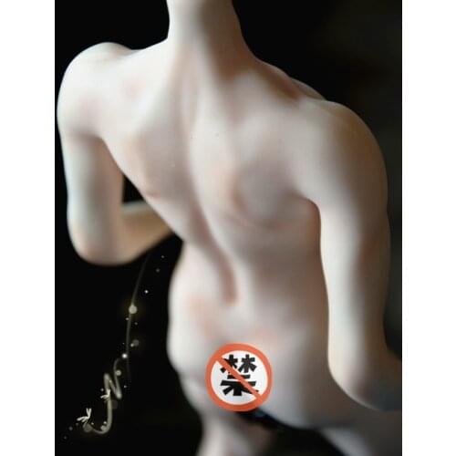 1/3 75cm Original Realistic BJD Doll Figure Body For Head Boy Male Doll Movable Jointed Silicone Soft Skin Wrapped Human Body