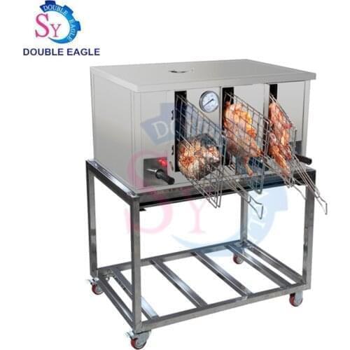 Wholesale price charcoal grilled fish oven cabinet type gas heating baked fish machine/charcoal roast chicken furnace
