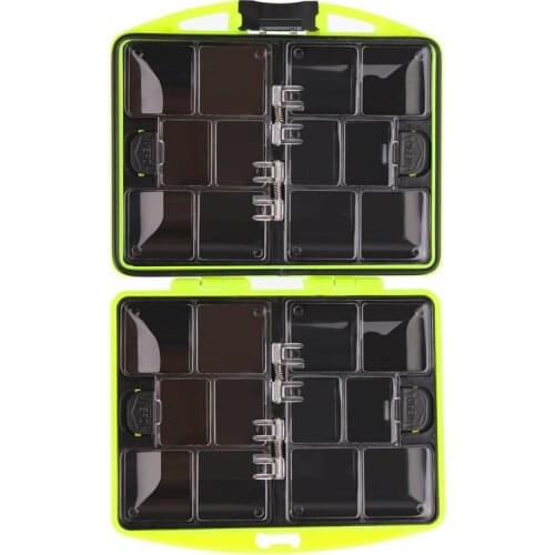 24 Compartments 11.5cm*10cm*3.4cm Portable Fishing Box Double-sided Storage Waterproof Fishing Tackle Box Fishing Accessories