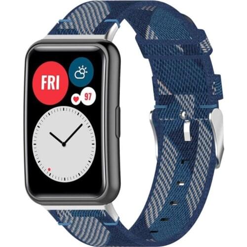 WatchStrap For Huawei Watch Fit original SmartWatch Band Wrist Accessories belt 2021 Colorful Nylon WristBand Bracelet with tool