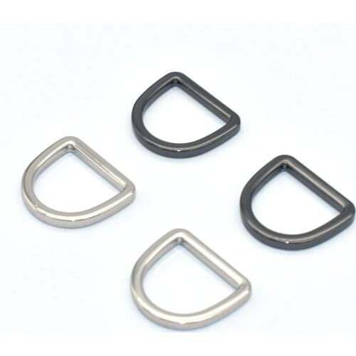 Silver D Ring Belt Buckle - 25mm Slide Adjustable Buckles Handbag Hardware Bag Clasp Leather Craft Webbing Belt Strap Buckle