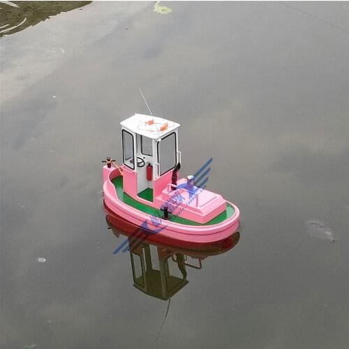 Q2 Tugboat Egg Boat Meng Tugboat Xiaomeng Tugboat Miniature Rescue Boat Simulation DIY Remote Control Model Assembly Kit