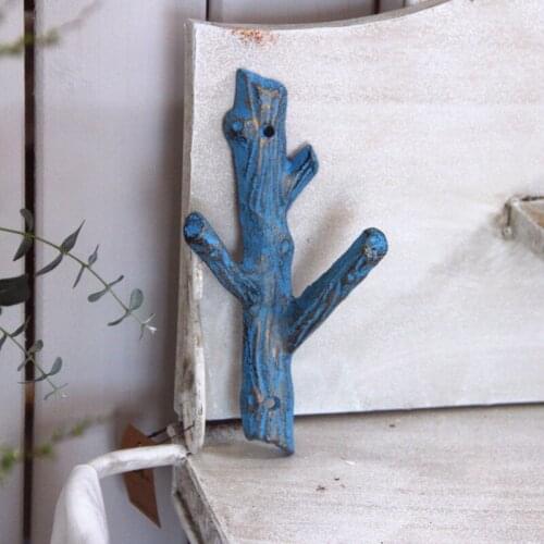 Branch design vintage retro cast iron coat hooks