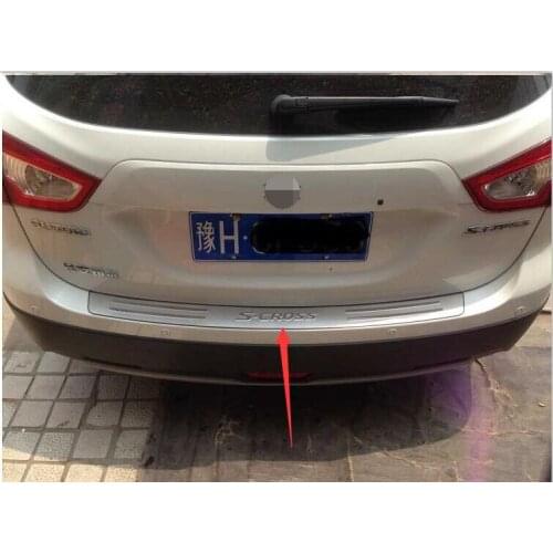 High quality stainless steel Rear bumper Protector Sill For 2014 2015 2016 Suzuki S-Cross