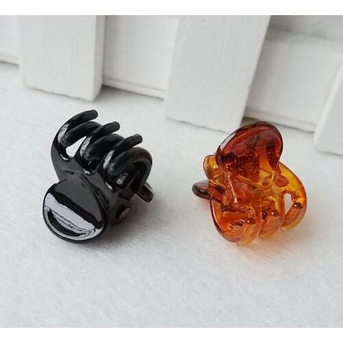 12 pcs/sets Plastic Hairpin Claws Hair Clip For Women Fashion Women Mini crab elegent fashion Hair claw Girls Black hairclip