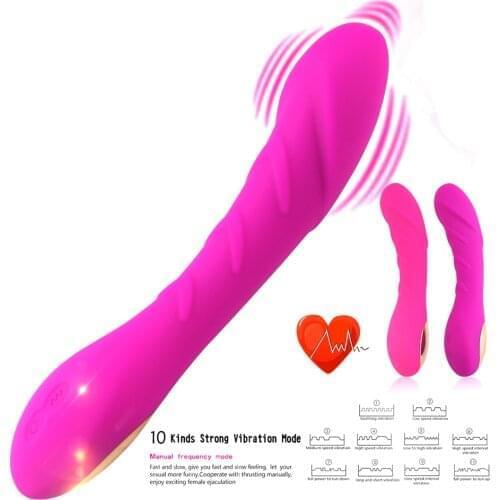 USB Rechargeable 12 Modes Dildo Vibrator Clitoris Anal Silicone Massager Sex Toys for Women G Spot Stimulator Female Masturbator