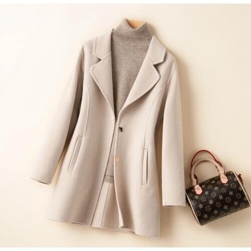 KOIJINSKY 2021 pure wool womens autumn and winter wool coat